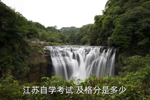 江苏自学考试 及格分是多少