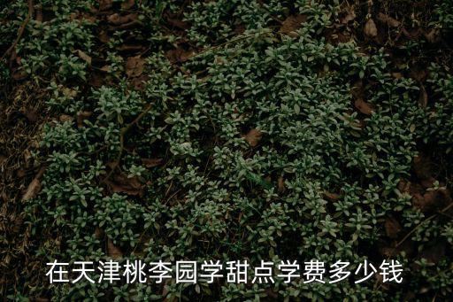 在天津桃李园学甜点学费多少钱