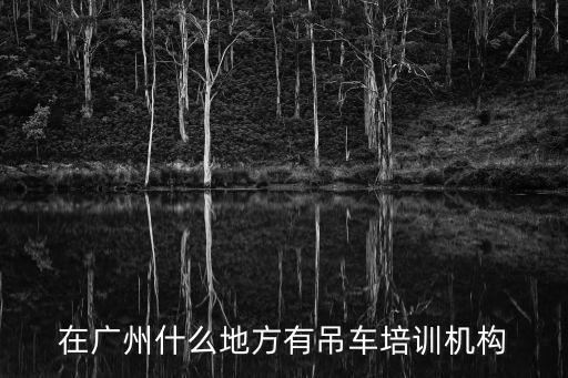 广州哪里有吊车培训班的要多少钱，在广州什么地方有吊车培训机构