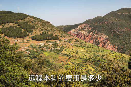 远程本科的费用是多少