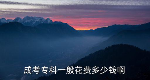 中国石油大学成考大专多少钱，成考专科一般花费多少钱啊