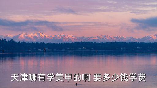 天津哪有学美甲的啊 要多少钱学费