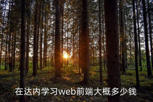 网页前端达内培训费用多少钱，在达内学习web前端大概多少钱