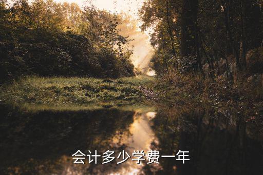 会计多少学费一年
