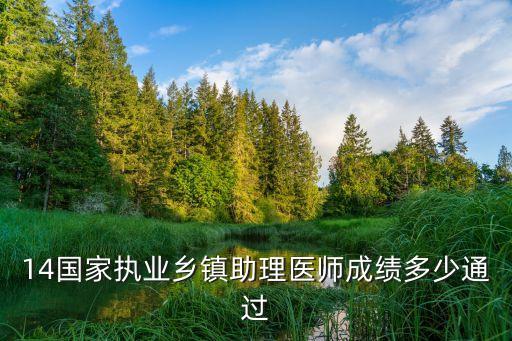 14国家执业乡镇助理医师成绩多少通过