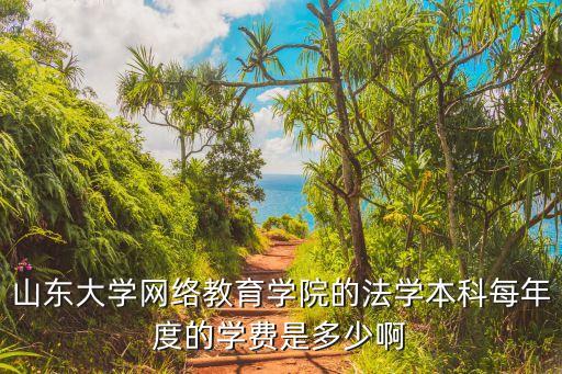 山东大学网络教育学院的法学本科每年度的学费是多少啊
