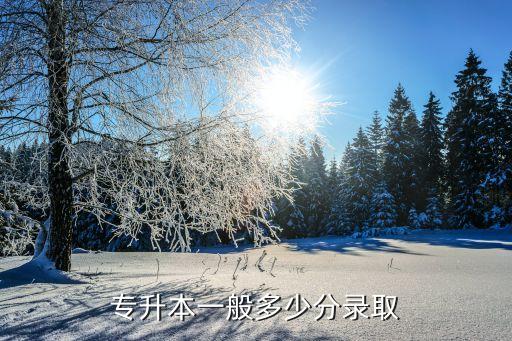 专升本一般多少分录取