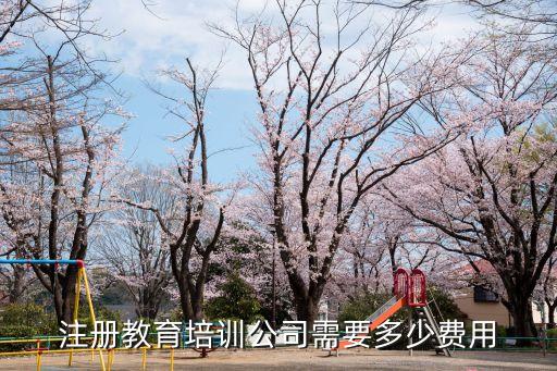 注册教育培训公司需要多少费用
