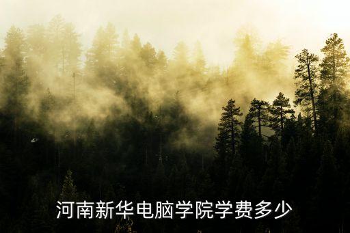 新华电脑学校多少，河南新华电脑学院每年学费多少