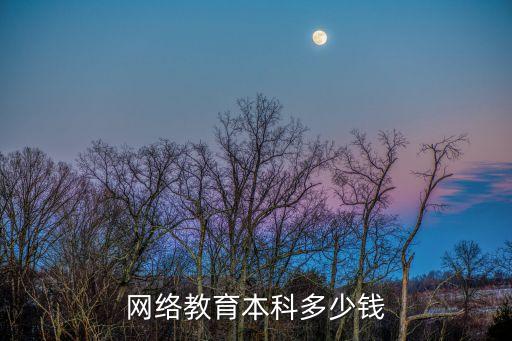 网络教育本科多少钱