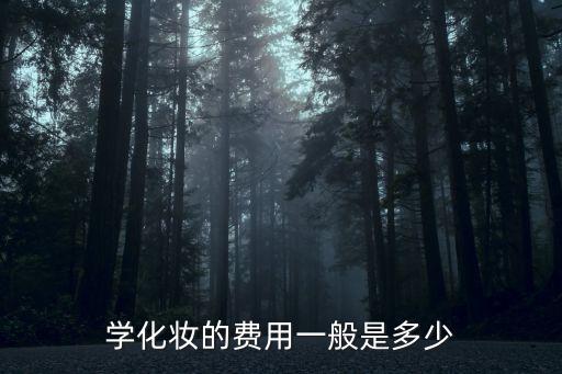 学化妆的费用一般是多少