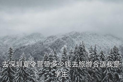 去深圳夏令营带多少钱去旅游合适我是学生