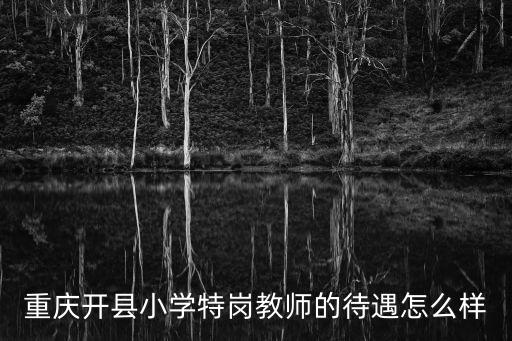 重庆开县小学特岗教师的待遇怎么样
