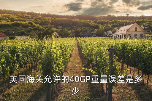 英国海关允许的40GP重量误差是多少