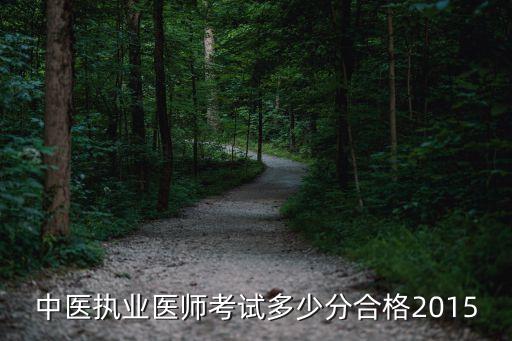 中医执业医师考试多少分合格2015