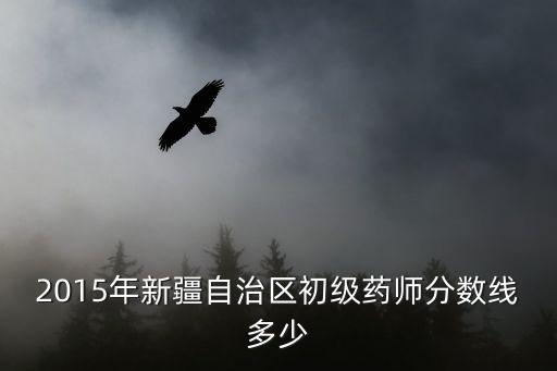 2015年新疆自治区初级药师分数线多少