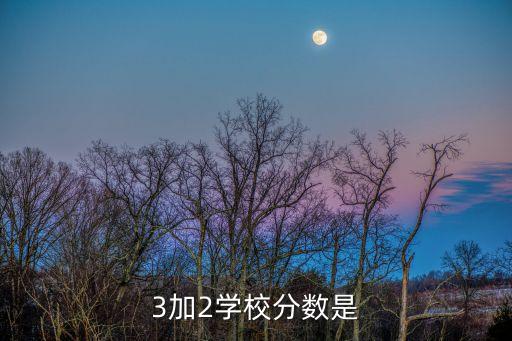 3加2学校分数是