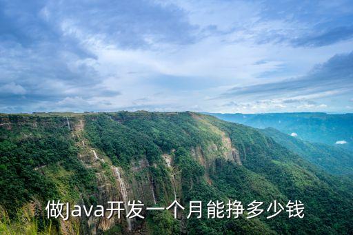 做Java开发一个月能挣多少钱