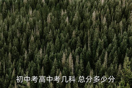 初考总分是多少，初中考试满分多少