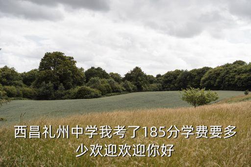 西昌礼州中学我考了185分学费要多少欢迎欢迎你好
