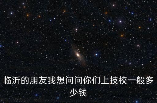 临沂的朋友我想问问你们上技校一般多少钱