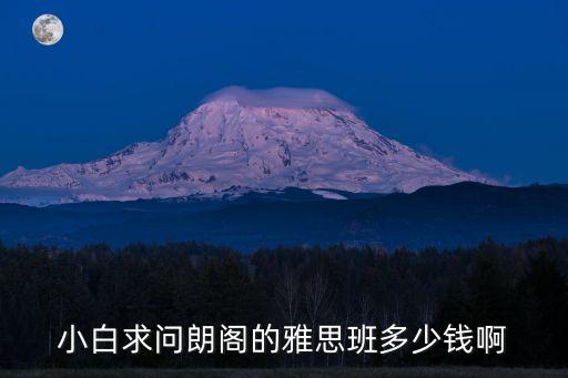 小白求问朗阁的雅思班多少钱啊
