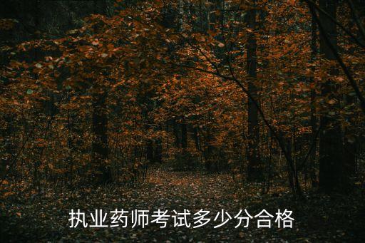 执业药师考试多少分合格