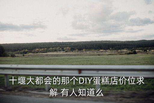 十堰大都会的那个DIY蛋糕店价位求解 有人知道么