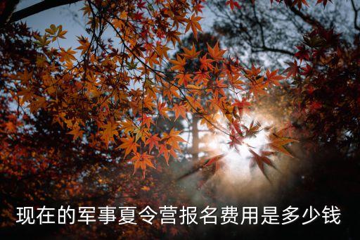 现在的军事夏令营报名费用是多少钱