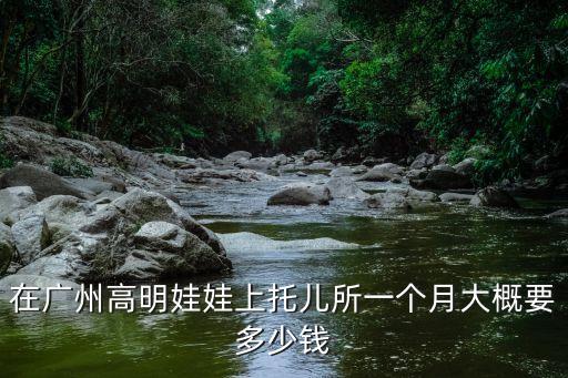 在广州高明娃娃上托儿所一个月大概要多少钱