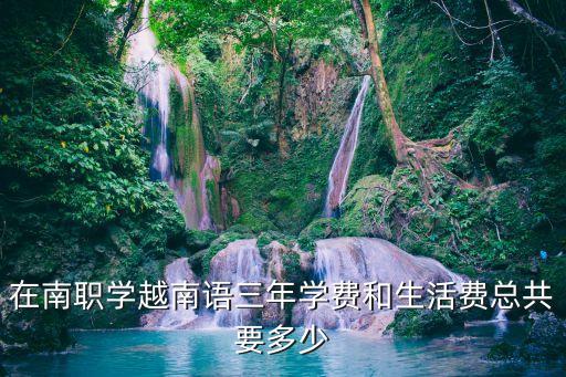 在南职学越南语三年学费和生活费总共要多少