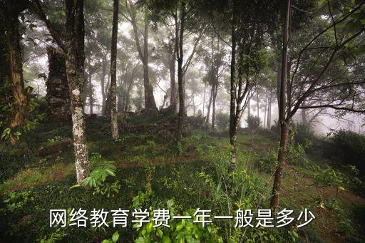 网络教育学费一年一般是多少