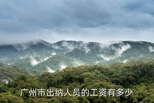 广州市出纳人员的工资有多少