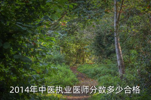 2014年中医执业医师分数多少合格