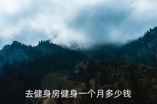 去健身房健身一个月多少钱