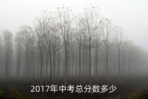 2017年中考总分数多少