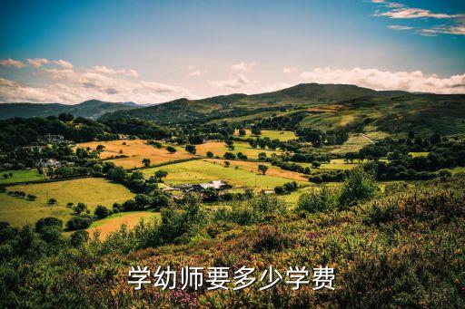 学幼师要多少学费