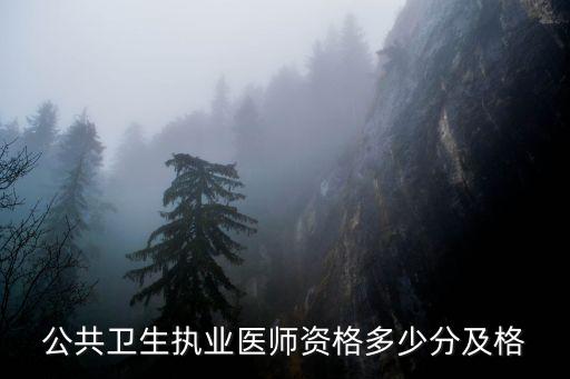 公共卫生执业医师资格多少分及格