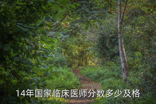 14年临床医师多少分合格，2014年临床医师考多少分通过
