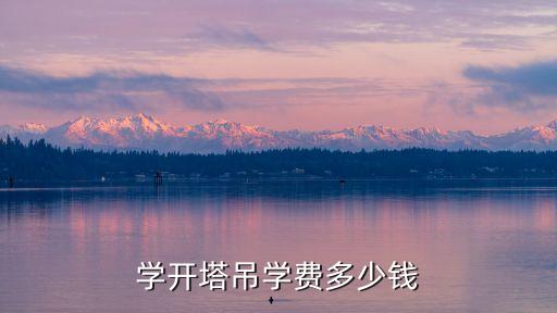 学开塔吊学费多少钱