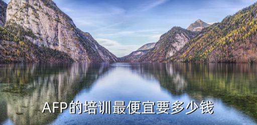 AFP的培训最便宜要多少钱