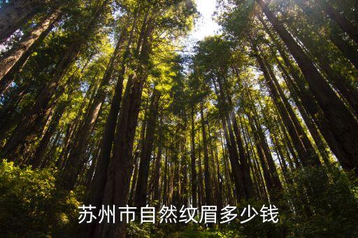苏州市自然纹眉多少钱