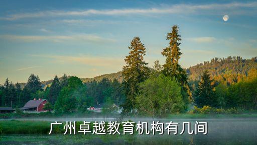广州卓越教育机构有几间
