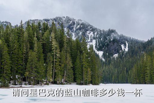 请问星巴克的蓝山咖啡多少钱一杯