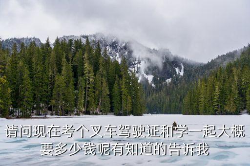 请问现在考个叉车驾驶证和学一起大概要多少钱呢有知道的告诉我