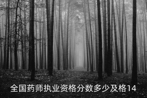 14年全国药师资格成绩多少及格，2014执业药师考试多少分数合格