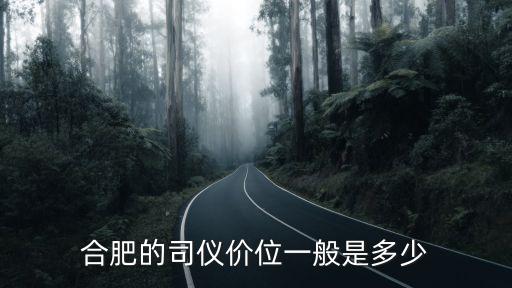合肥的司仪价位一般是多少