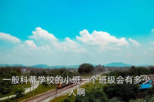一般科蒂学校的小班一个班级会有多少人啊