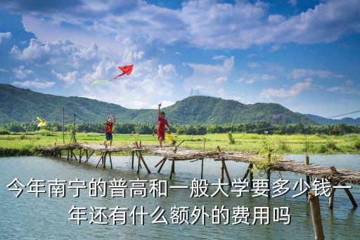 今年南宁的普高和一般大学要多少钱一年还有什么额外的费用吗
