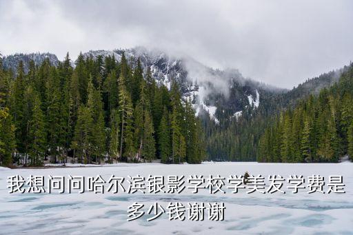 我想问问哈尔滨银影学校学美发学费是多少钱谢谢